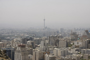 Fototapeta na wymiar Cityscape of Tehran, Iranian capital