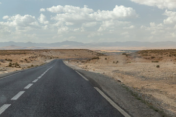 Empty Highway in Morocco