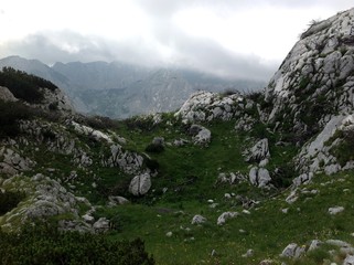 Mount Durmitor national park, Žabljak town in Montenegro