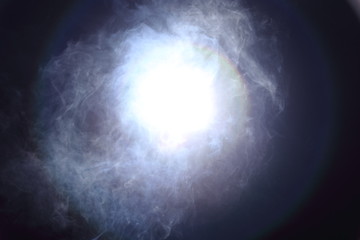 Abstract Smoke Clouds, All Movement Blurred, intention out of focus