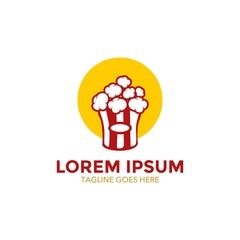 Pop Corn Logo Template