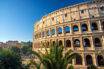 Plakat View of Colosseum in Rome, Italy