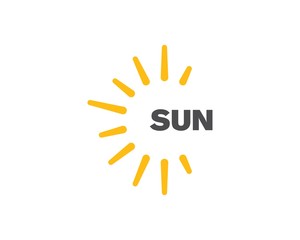 sun ilustration logo vector