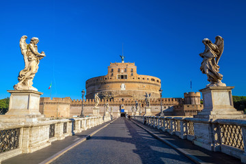 Fototapeta na wymiar Saint Angel Castle in Rome, Italy