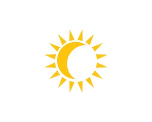 sun ilustration logo vector