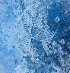 Abstract painting on canvas. Hand made art. Colorful texture. Modern artwork. Strokes of fat paint. Brushstrokes. Contemporary art. Artistic background image.