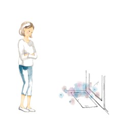 ママ悩む、バスマット