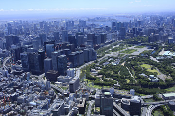 竹橋周辺／都市風景航空写真
