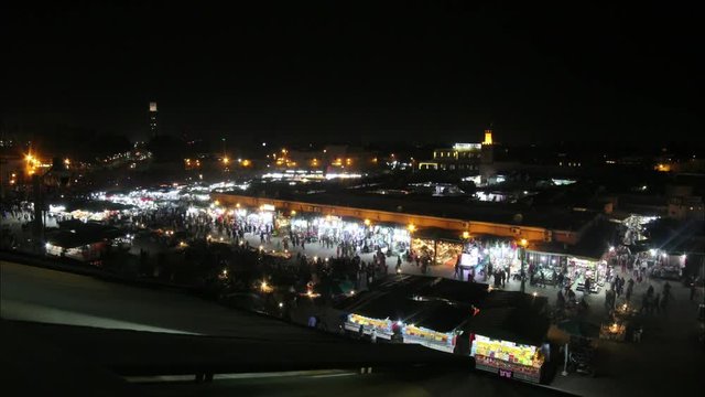 Time Lapse of Jamaa El Fna.