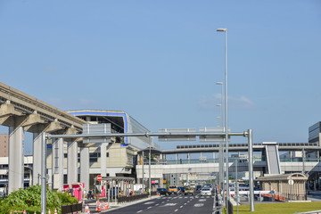 Fototapeta na wymiar 大阪モノレール駅