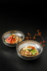 韓国北朝鮮料理　冷麺 Korea cold noodle dishes