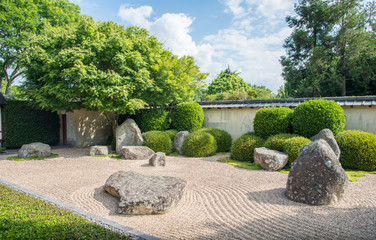 Jardin japonais dans les jardins de Hamilton en Nouvelle-Zélande.