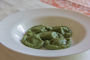 Green dumplings