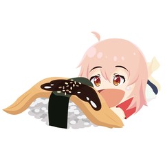 アナゴ大好き女の子