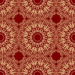 modern pattern with geometric art deco ornament. vector illustration. oriental design