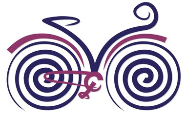 Symbol of the sports bicycle. 