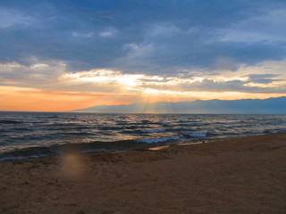 Fototapeta na wymiar Lake Baikal, Ust'-Barguzin