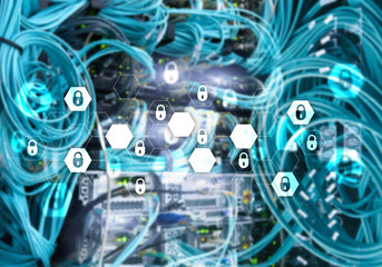 Cyber security, data protection, information privacy. Internet and technology concept.