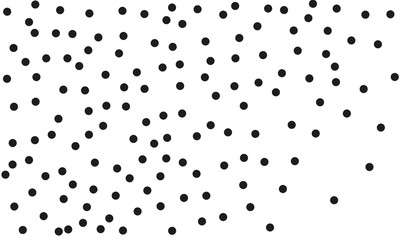 Background with black dots. Style of pointillism, dotted line. Abstract pattern. Vector illustration