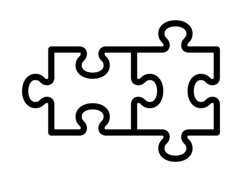 Two Puzzle Pieces Stock Illustrations – 3,219 Two Puzzle Pieces