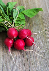 Fresh purple radish