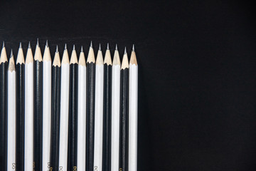 Pencil drawing executed with an instrument composed of graphite enclosed in a wood casing,...