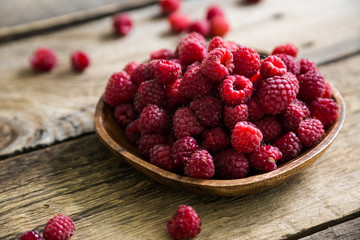 Fresh raspberries
