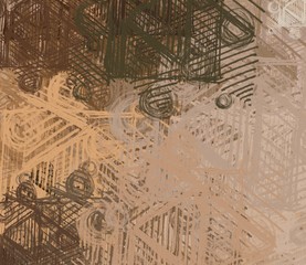 Abstract painting on canvas. Hand made art. Colorful texture. Modern artwork. Strokes of fat paint. Brushstrokes. Contemporary art. Artistic background image.