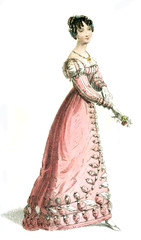 Woman in an old dress - 212310254