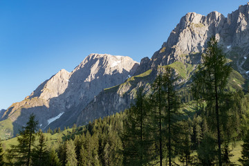 Obraz premium baeutiful spring mountain alpine nature