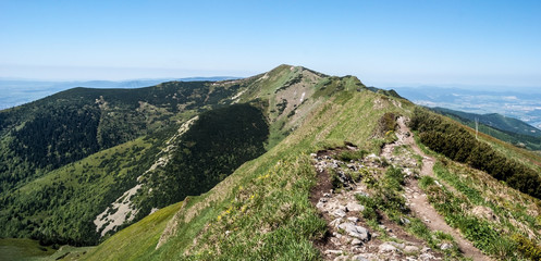 Maly Fatransky Krivan hill in Mala Fatra mountains in Slovakia