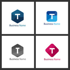 Letter T Logo Set Design