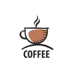 Coffee Shop Logo Design Element in Vintage Style for Logotype, Label, Badge and other design. Bean retro vector illustration.