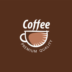 Coffee Shop Logo Design Element in Vintage Style for Logotype, Label, Badge and other design. Bean retro vector illustration.