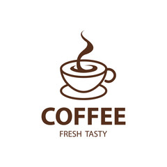 Coffee Shop Logo Design Element in Vintage Style for Logotype, Label, Badge and other design. Bean retro vector illustration.
