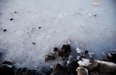 Blue lagoon in Iceland, Background