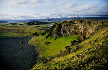 Fototapeta na wymiar Landscape of Iceland near the