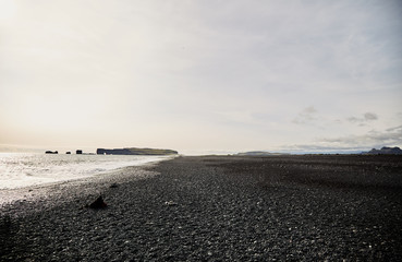 Obraz premium Black beach in Iceland