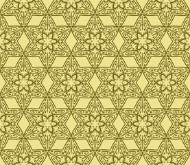 Abstract Vector seamless pattern with abstract geometric style. Repeating sample figure and line. For modern interiors design, wallpaper, textile industry