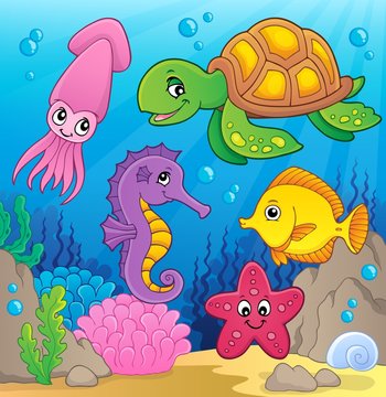 Sea life theme image 1