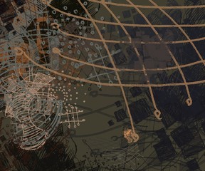 Abstract painting on canvas. Hand made art. Colorful texture. Modern artwork. Strokes of fat paint. Brushstrokes. Contemporary art. Artistic background image.