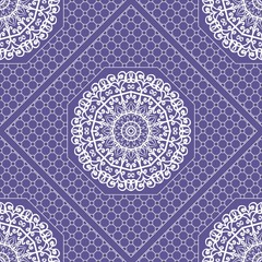Decorative floral ornament. seamless pattern. Purple color. vector illustration.