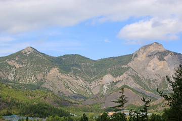 Fototapeta na wymiar French Alps at Motte du Caire