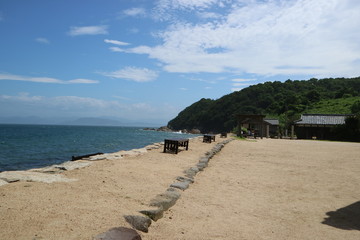 映画村から見た瀬戸内海