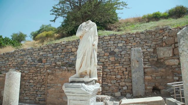 The statue of ancient city in the Izmir