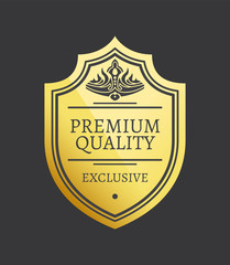 Premium Quality Exclusive Golden Label with Crown