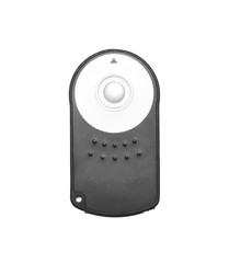 Obraz premium remote control for SLR camera on white background