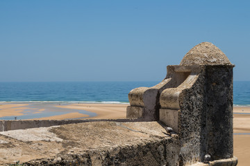 Tower of a fortress in Cacela Velha, Algarve, Portugal © yassmin