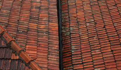 Old Roofs Abstract