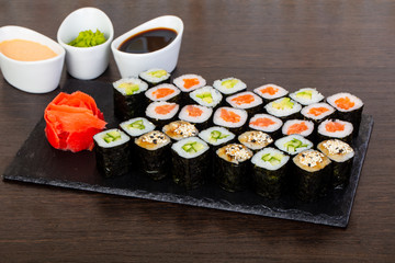 Delicious sushi set
